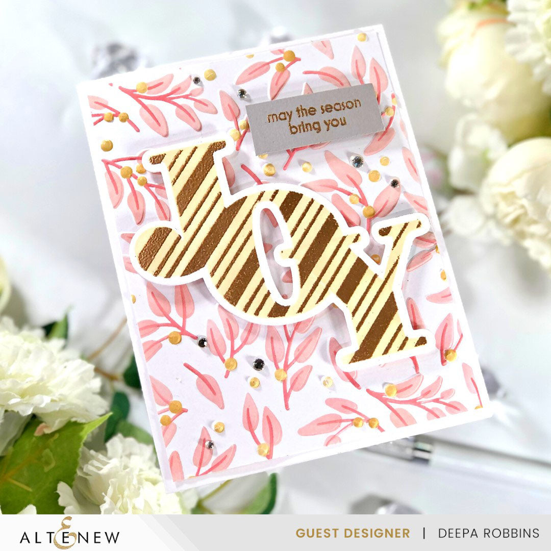 Altenew Joy Simple Coloring Stencils alt8209 may the season bring you