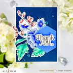 Altenew Garden Bouquet Dies alt10144 thank you