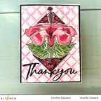 Altenew Hibiscus Motif Dies alt8216 thank you