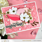 Altenew Natural Wicker Pattern 3D Embossing Folder alt8914 sending hugs