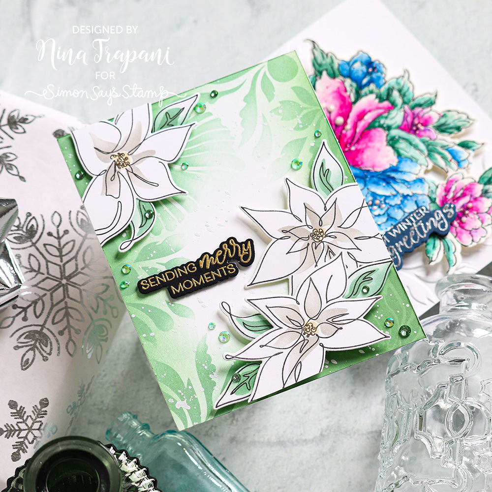 Altenew Dynamic Foliage Simple Coloring Stencil alt8214 merry moments | color-code:ALT01