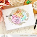 Altenew Pink Star Tulip Layering Dies alt10045 just a note