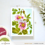 Altenew Stencil Art Playful Watercolor Flowers Layering Stencils alt8693 thank you