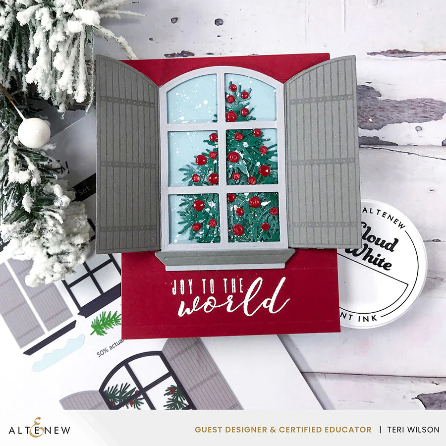 Altenew Through the Window Dies alt8094 joy to the world