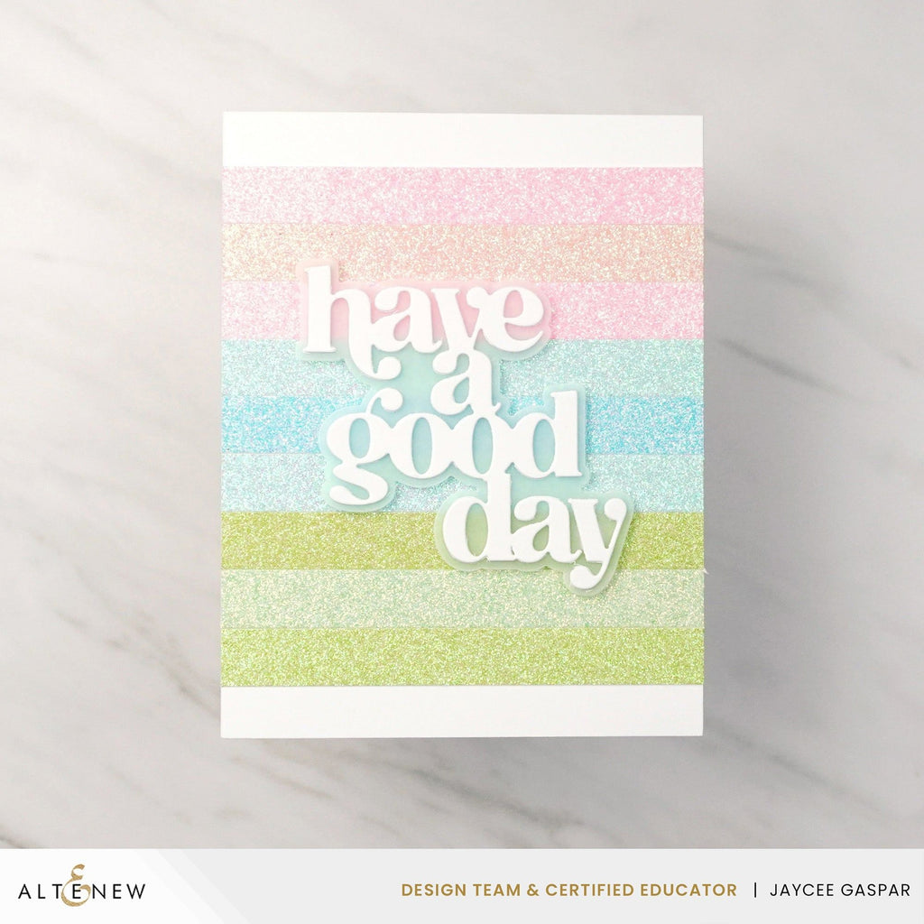 Altenew Timeless Sentiments 2 Die Set alt10047 have a good day