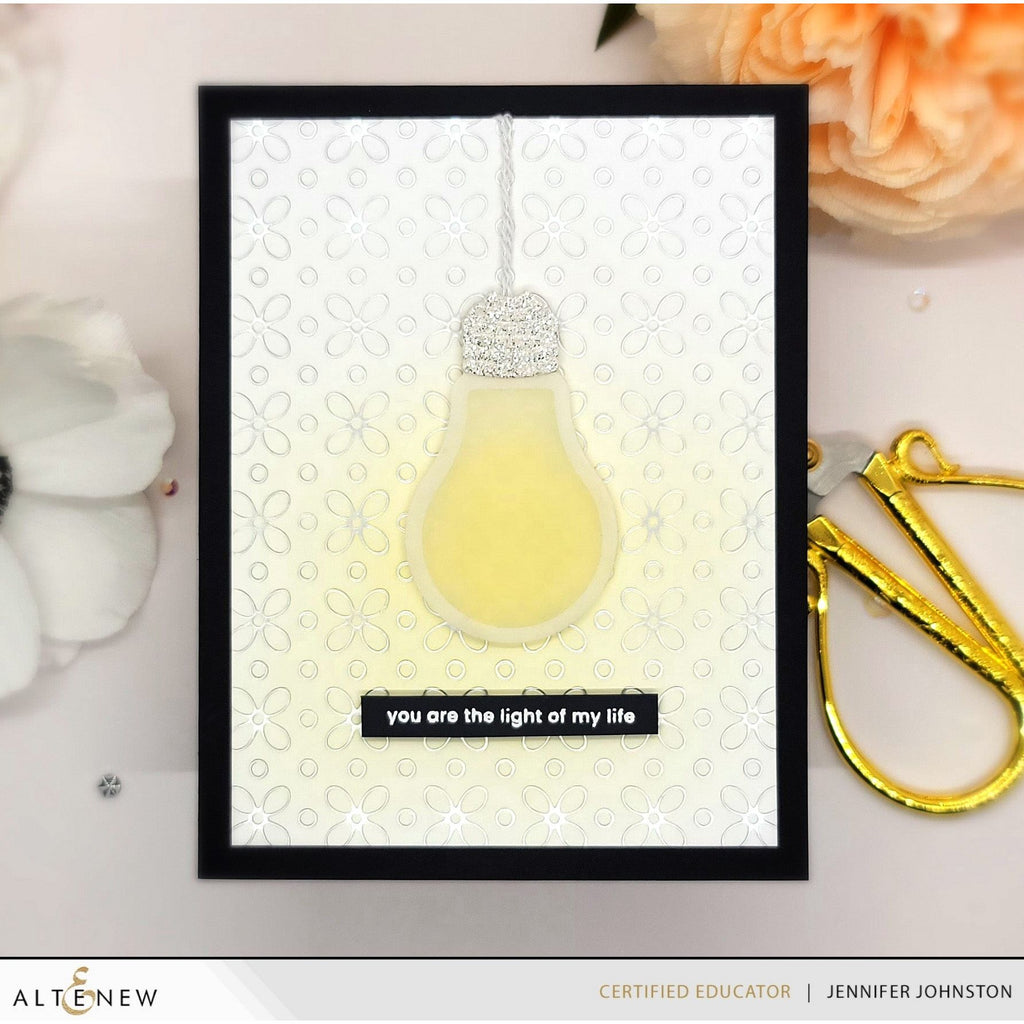 Altenew Petal Harmony Hot Foil Plate alt10044 lightbulb