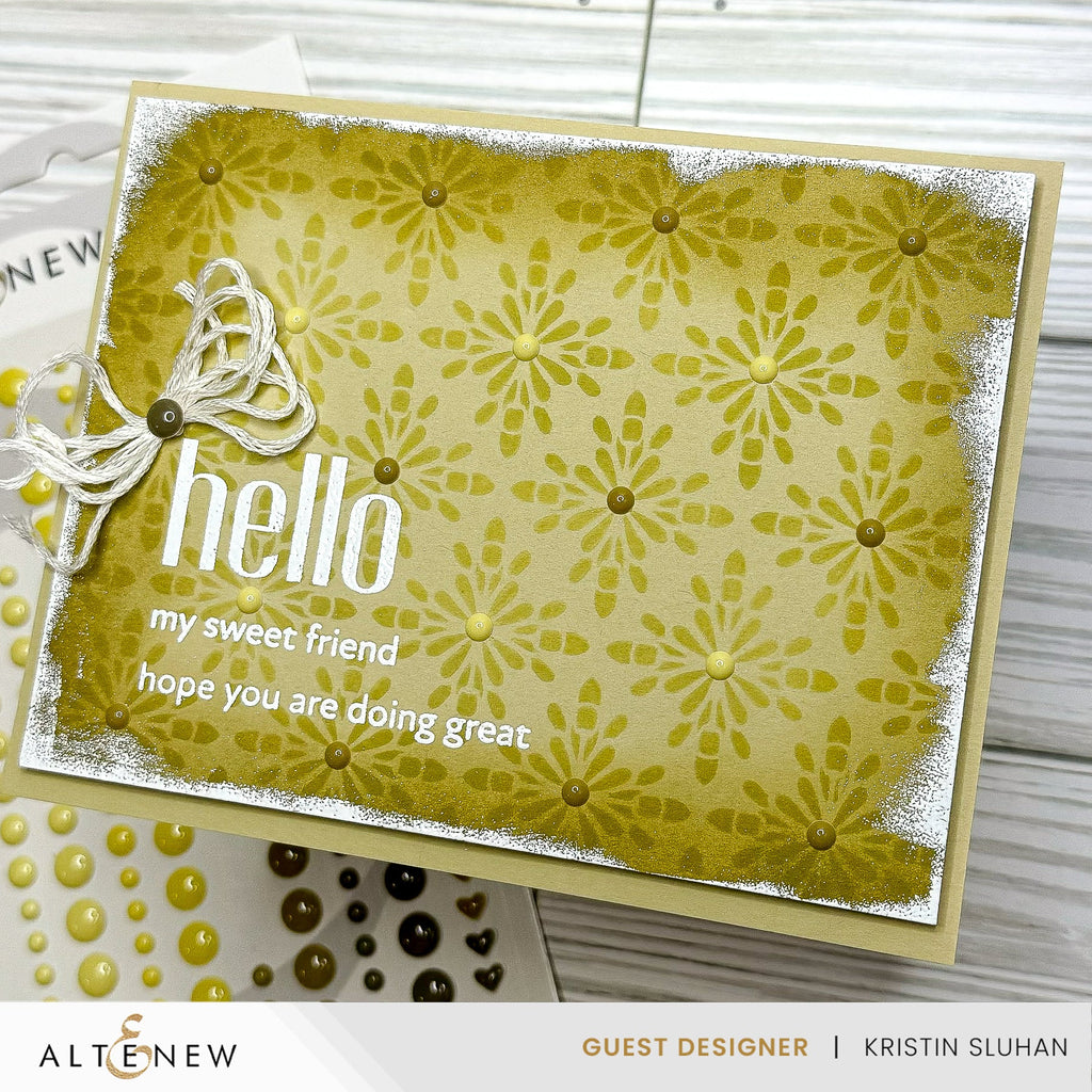 Altenew Nature's Wonders Enamel Dots alt10248 hello friend