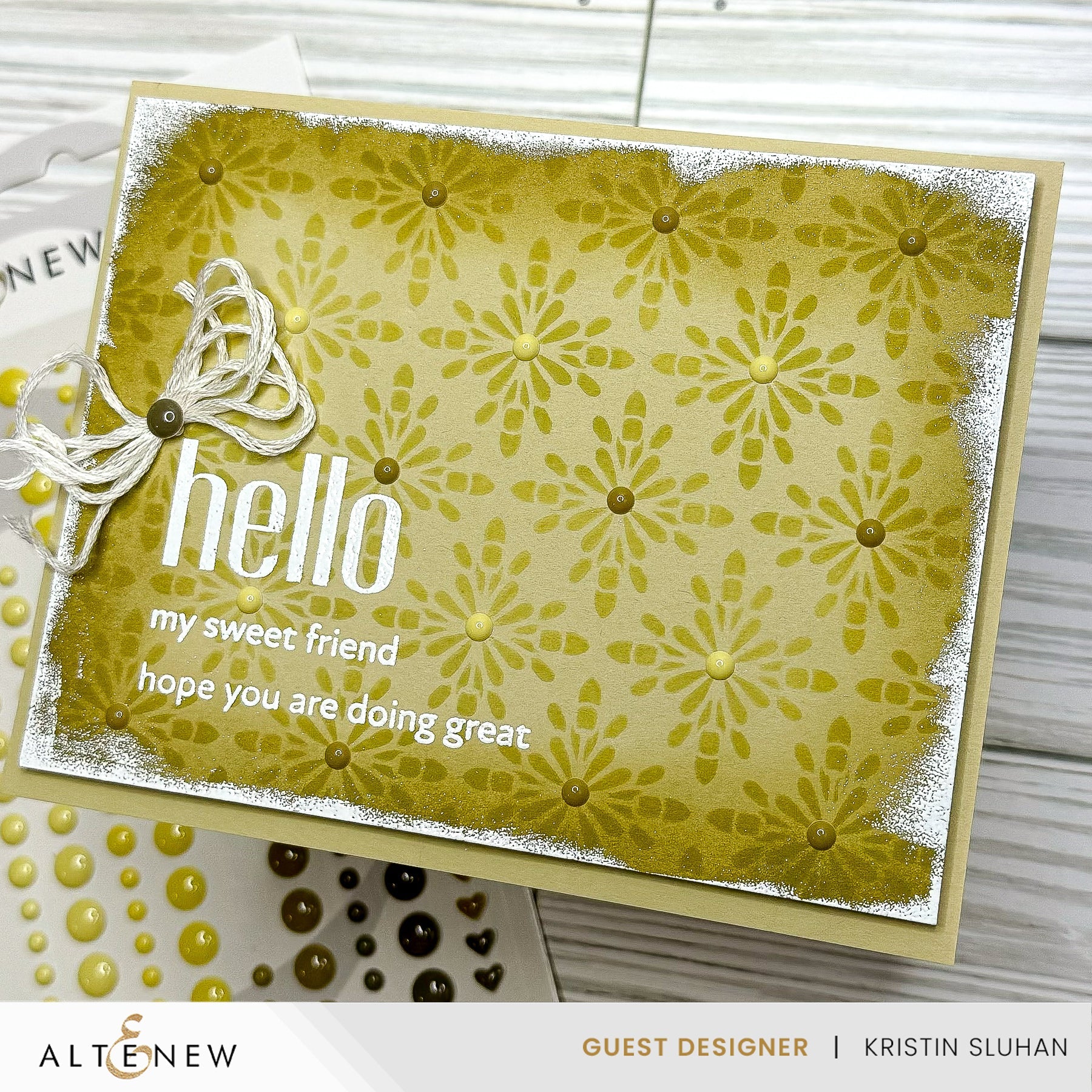 Altenew Nature's Wonders Enamel Dots alt10248 hello friend