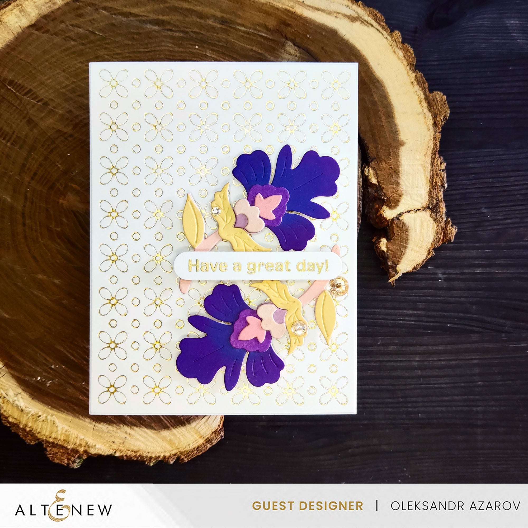 Altenew One-Go Words and Banners Clear Stamps alt10042 have a great day
