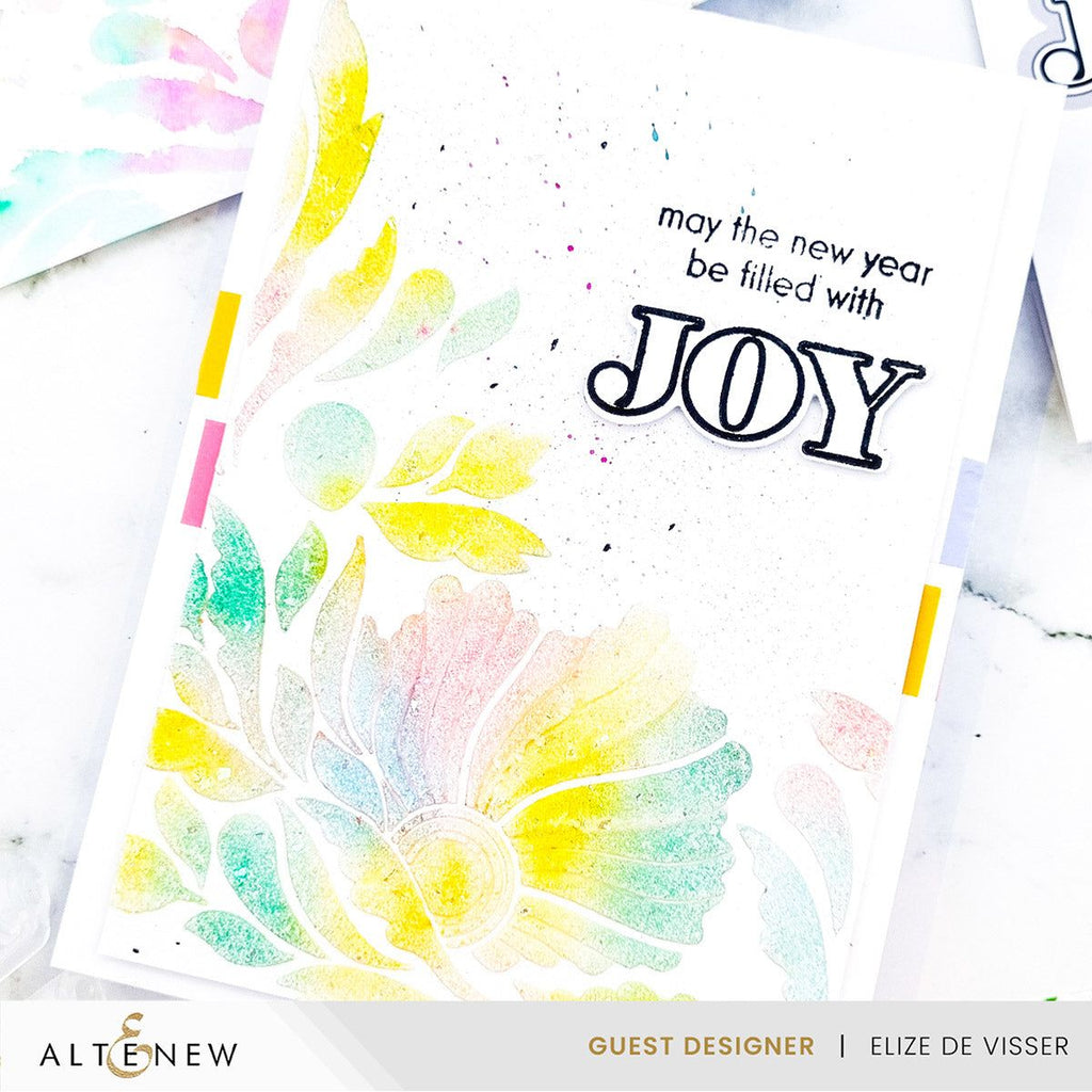 Altenew Dynamic Foliage 3D Embossing Folder alt8213 joy