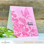 Altenew Flutter and Bloom 3D Embossing Folder alt10041 sending love