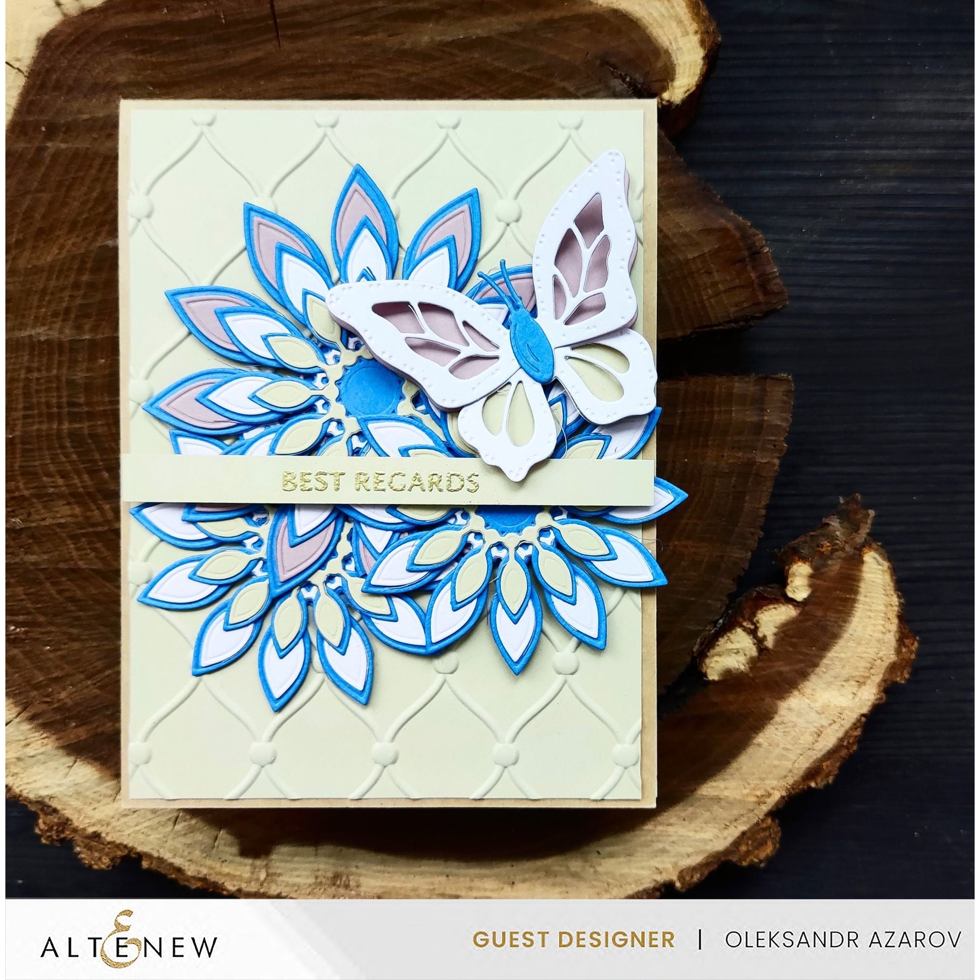 Altenew Tufted Elegance 3D Embossing Folder alt8715 best regards