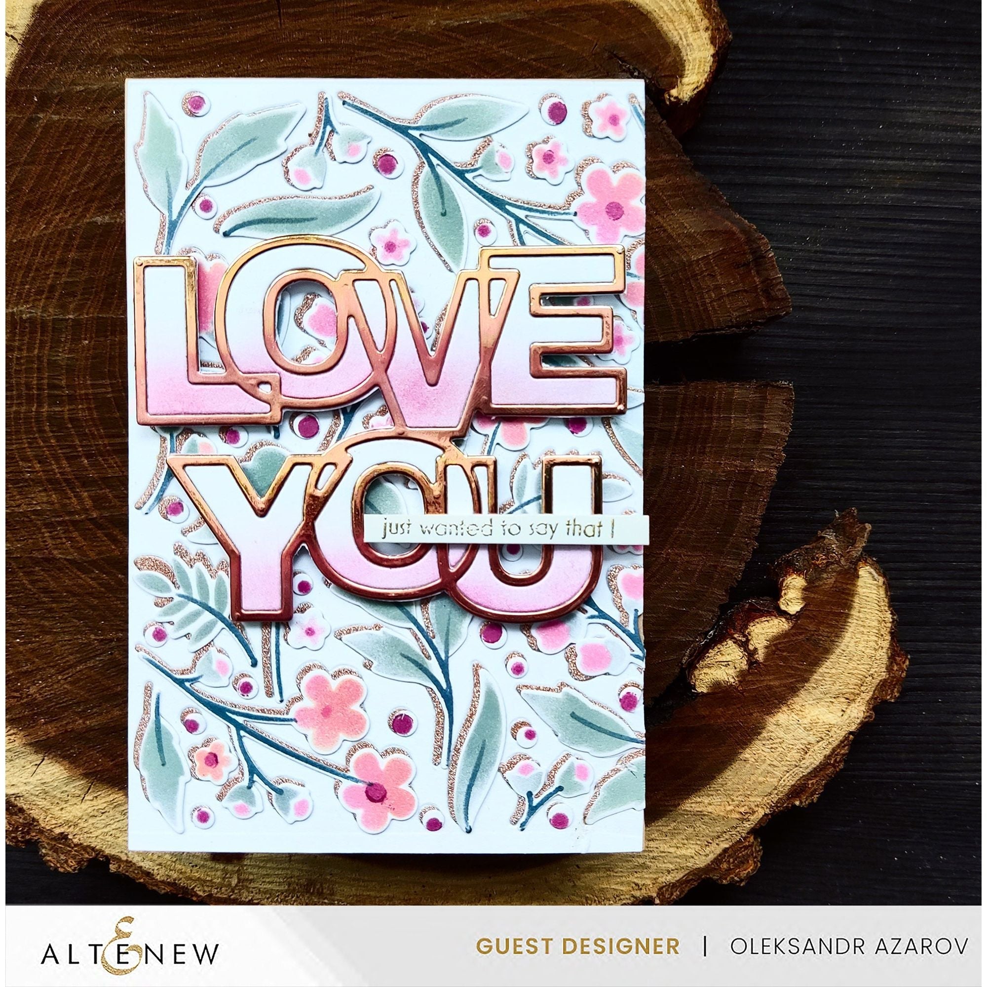 Altenew Outlined Love You Dies alt8707 blooms