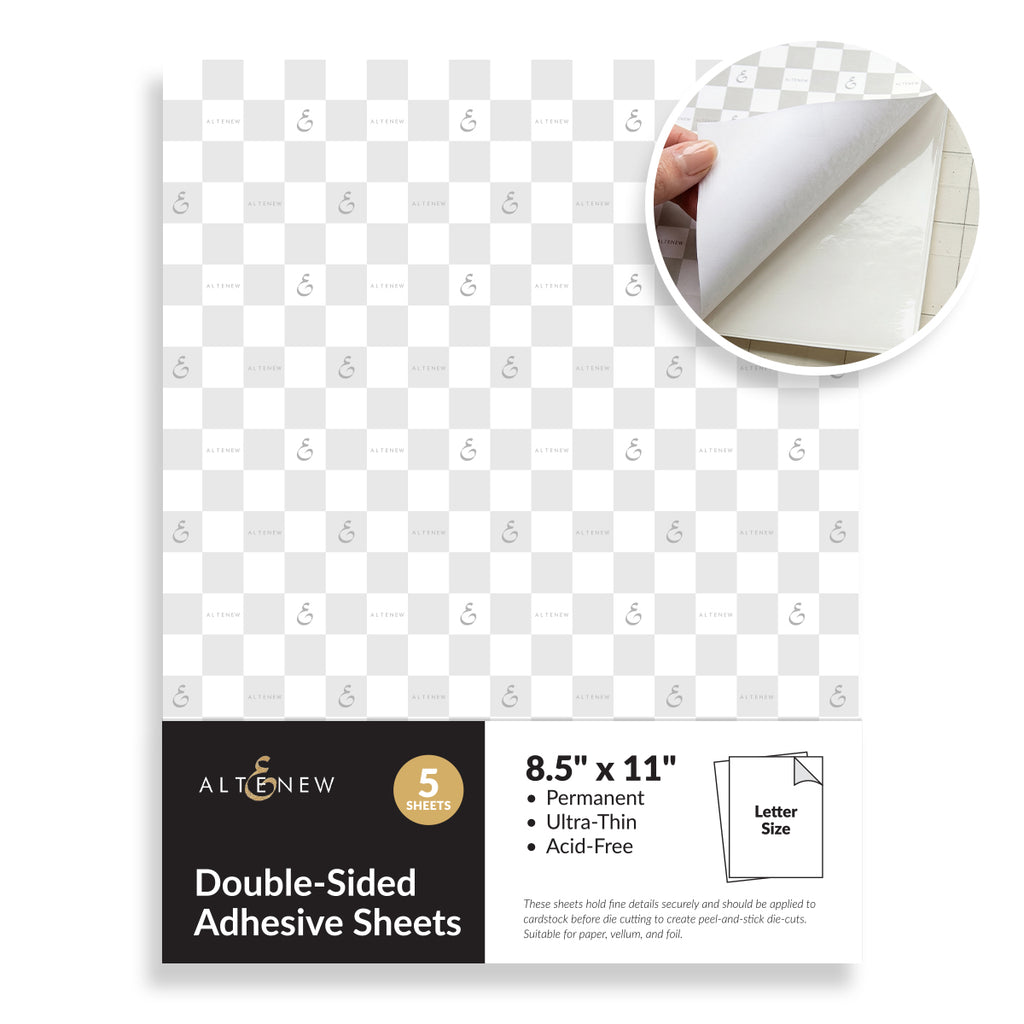 Altenew 8.5 x 11 inch Double-sided Adhesive Sheets 5 Pack alt11428
