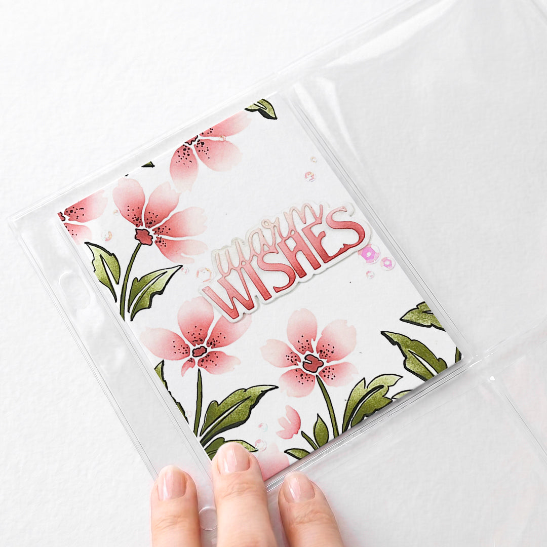 Altenew A2 Card Dual-Sided Pocket Pages 10 Pack alt11588 warm wishes card