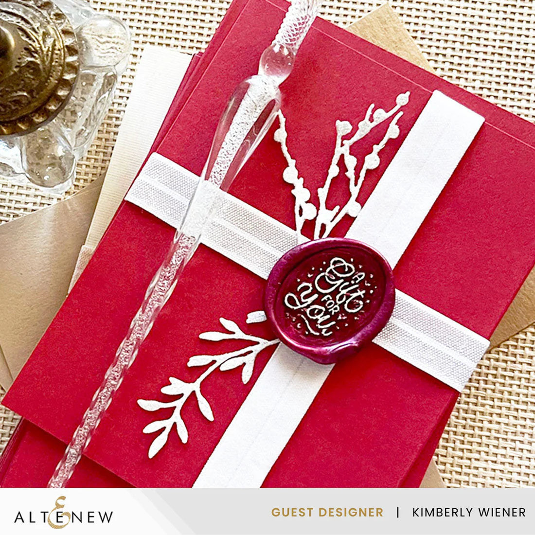 Altenew A Gift For You Wax Seal Stamp alt10930 red