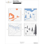 Altenew Abstract Village Builder Stencils alt10908 layering guide