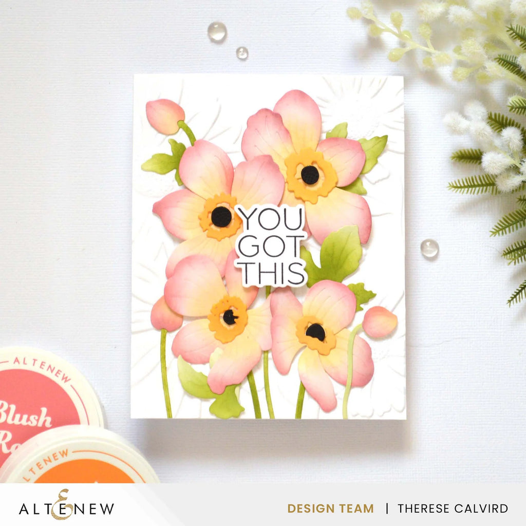 Altenew Amber Blaze Fresh Dye Ink Pad alt10085 flowers