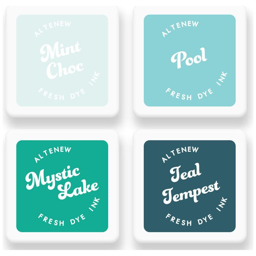Altenew Aqua Island Fresh Fresh Dye Ink Mini Cube Pad Set alt10351