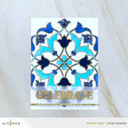 Altenew Arabesque Medallion Clear Stamps alt11430 celebrate