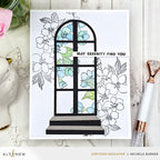 Altenew Arched Doors Layering Dies alt11378 black and white