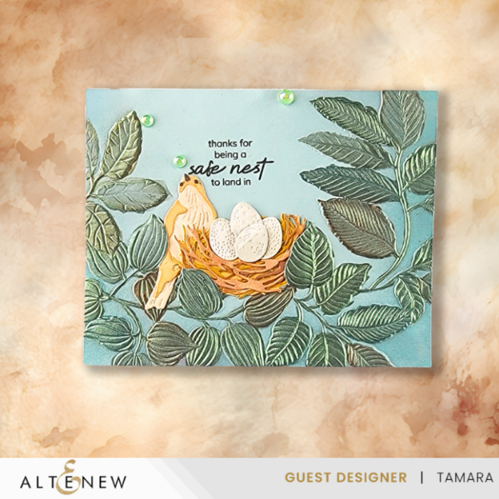Altenew Arched Foliage 3D Embossing Folder alt11140 nest