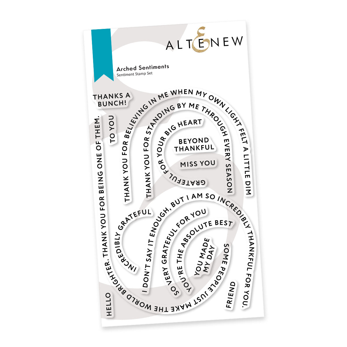 Altenew Arched Sentiments Clear Stamps alt11627