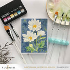 Altenew Artists Watercolor Foundation Brush Set alt10812 watercolor daisies