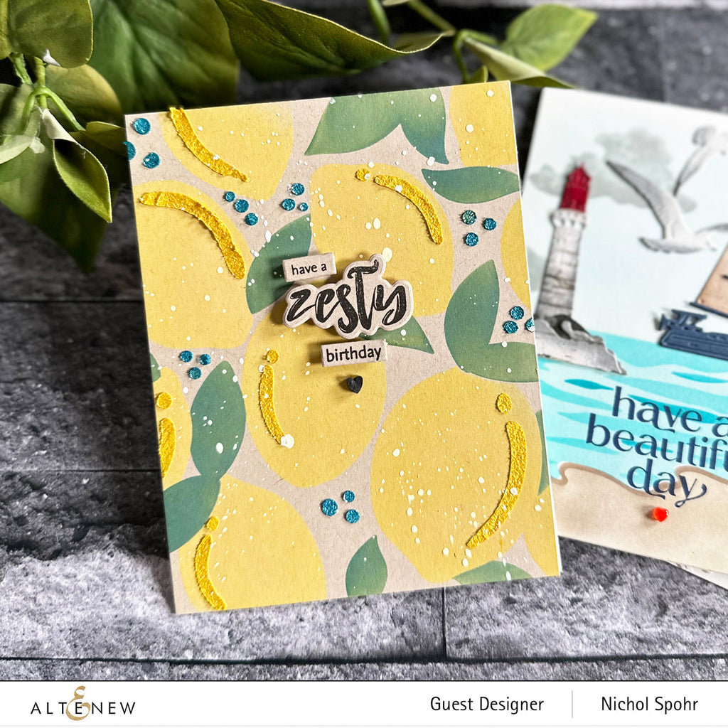 Altenew Zesty Life Stamps ALT8001 birthday | color-code:ALT01