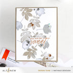 Altenew Autumn Whispers Clear Stamp and Die Set gray