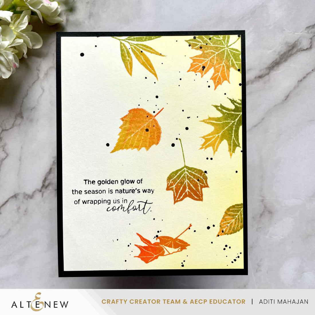 Altenew Autumn Whispers Clear Stamps alt10979 leaves
