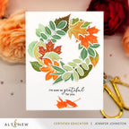 Altenew Autumn Whispers Dies alt10980 wreath