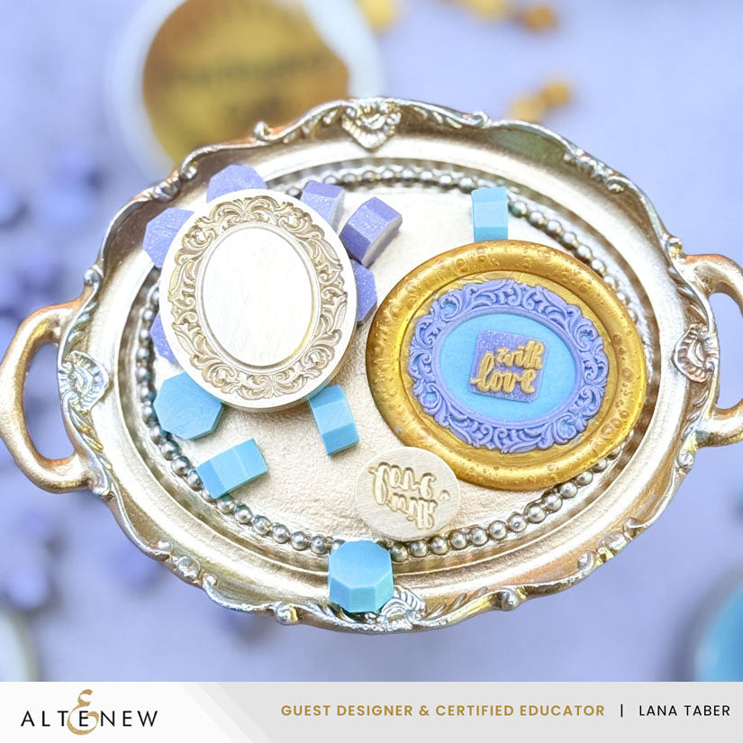 Altenew Baroque Embrace Wax Seal Stamp alt11158 gold