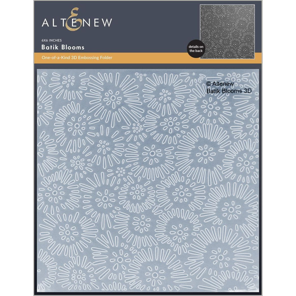 Altenew Batik Blooms 3D Embossing Folder alt10873