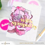 Altenew Batik Blooms 3D Embossing Folder alt10873 with sympathy