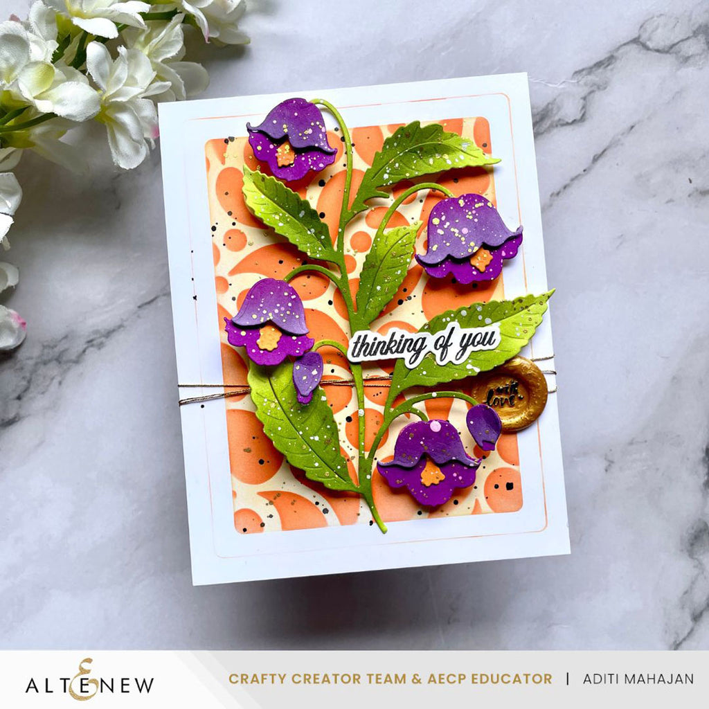 Altenew Bellflower Bliss Layering Dies alt10875 with love