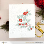 Altenew Berry Whisper Press Plate and Die Set happy holidays