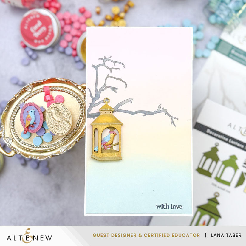 Altenew Berrywood Bird Wax Seal Stamp alt11159 birdcage