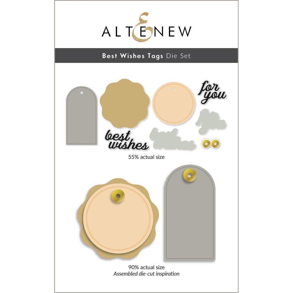 Altenew Best Wishes Tags Dies alt10870