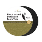 Altenew Black Instant Dimension Foam Tape 1/16 in x 1 in x 15m alt11276