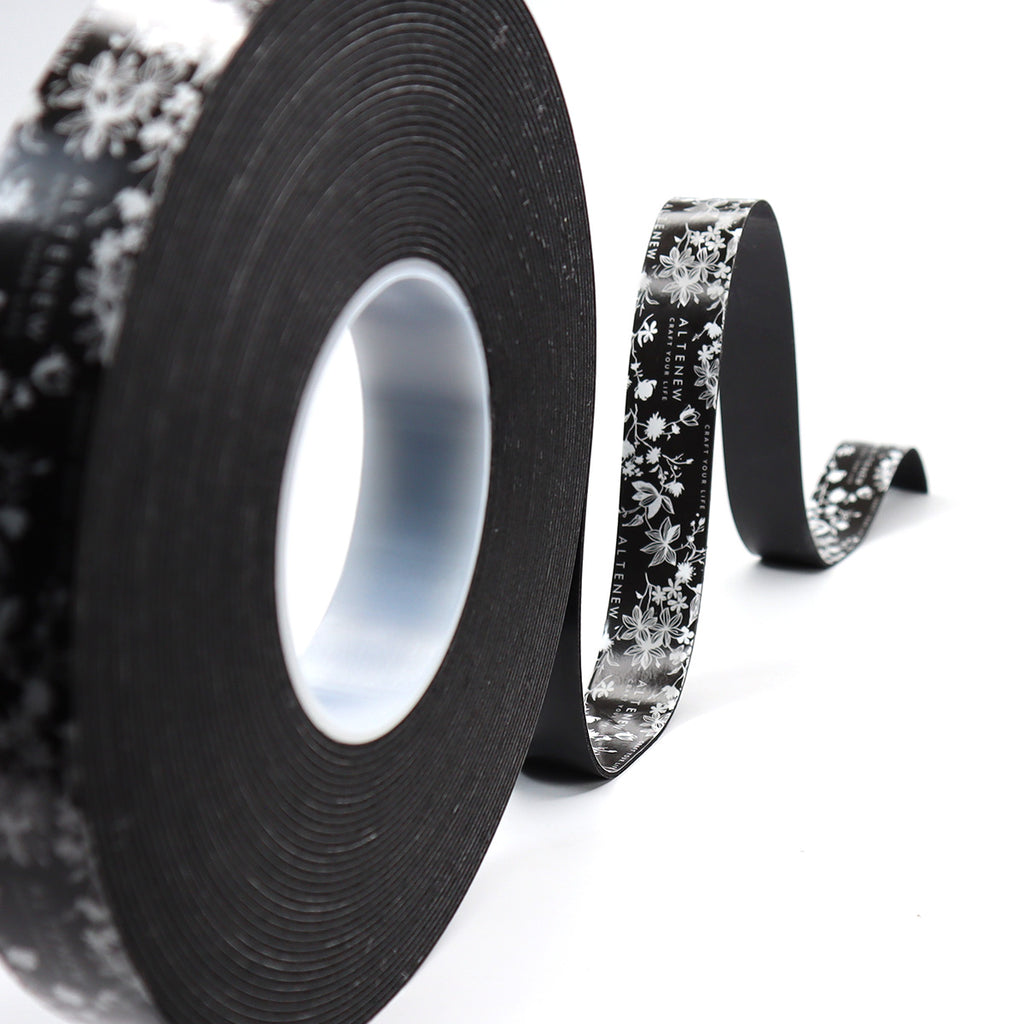 Altenew Black Instant Dimension Foam Tape 1/16 in x 1 in x 15m alt11276 image 1