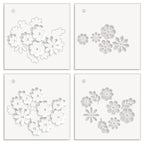 Altenew Bloom Cookies Layering Stencils alt10363 layering order