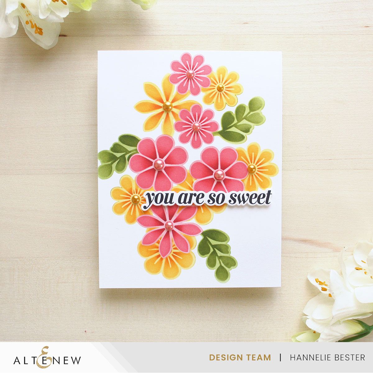 Altenew Bloom Cookies Layering Stencils alt10363 so sweet