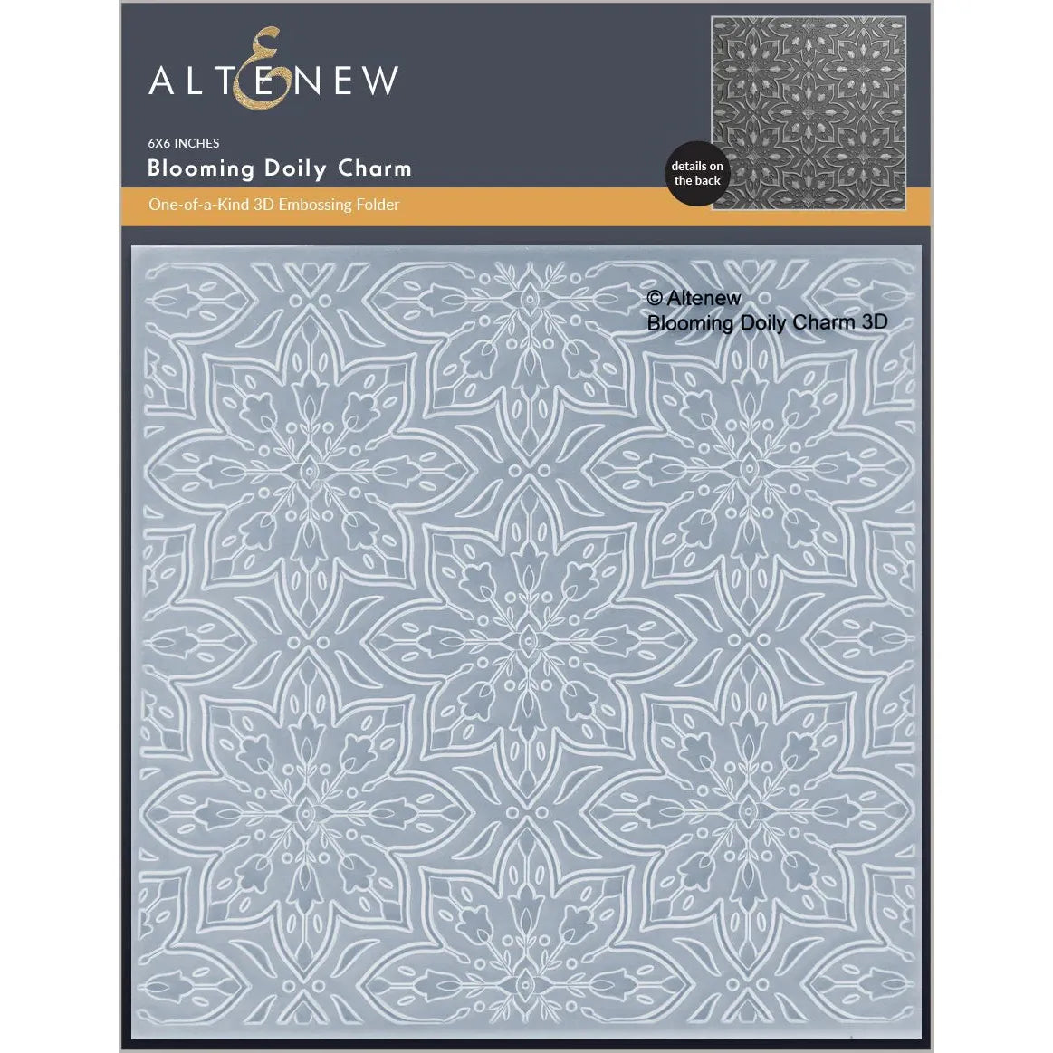 Altenew Blooming Doily Charm 3D Embossing Folder alt10817