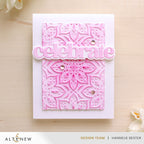 Altenew Blooming Doily Charm 3D Embossing Folder alt10817 pink