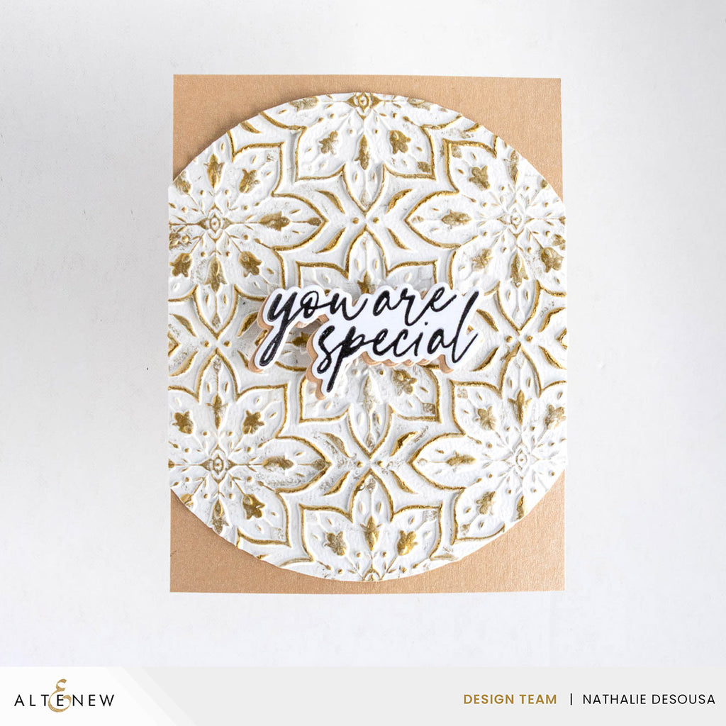 Altenew Blooming Doily Charm 3D Embossing Folder alt10817 white
