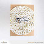 Altenew Blooming Doily Charm 3D Embossing Folder alt10817 white