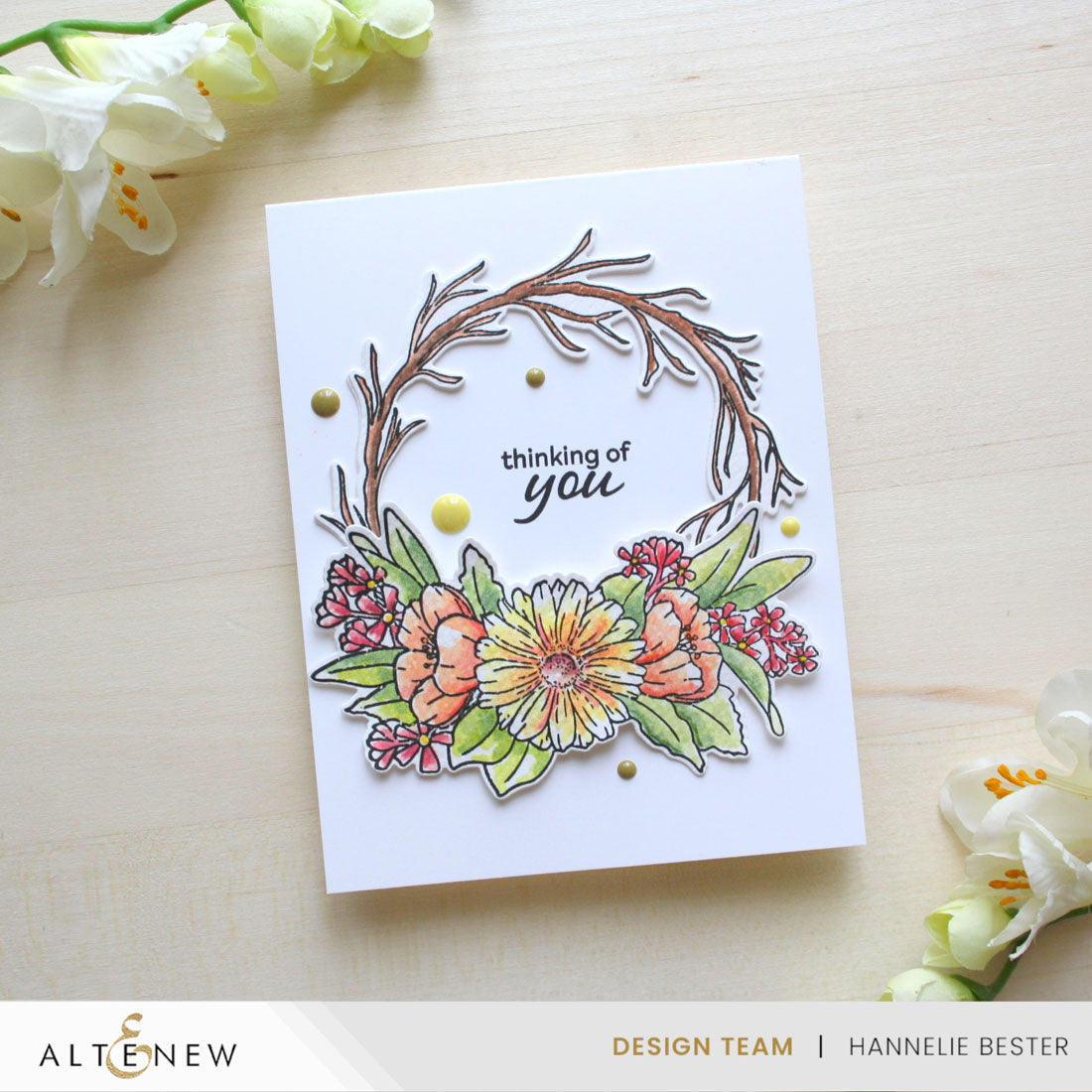 Altenew Blooms of Friendship Dies alt10050 thinking of you