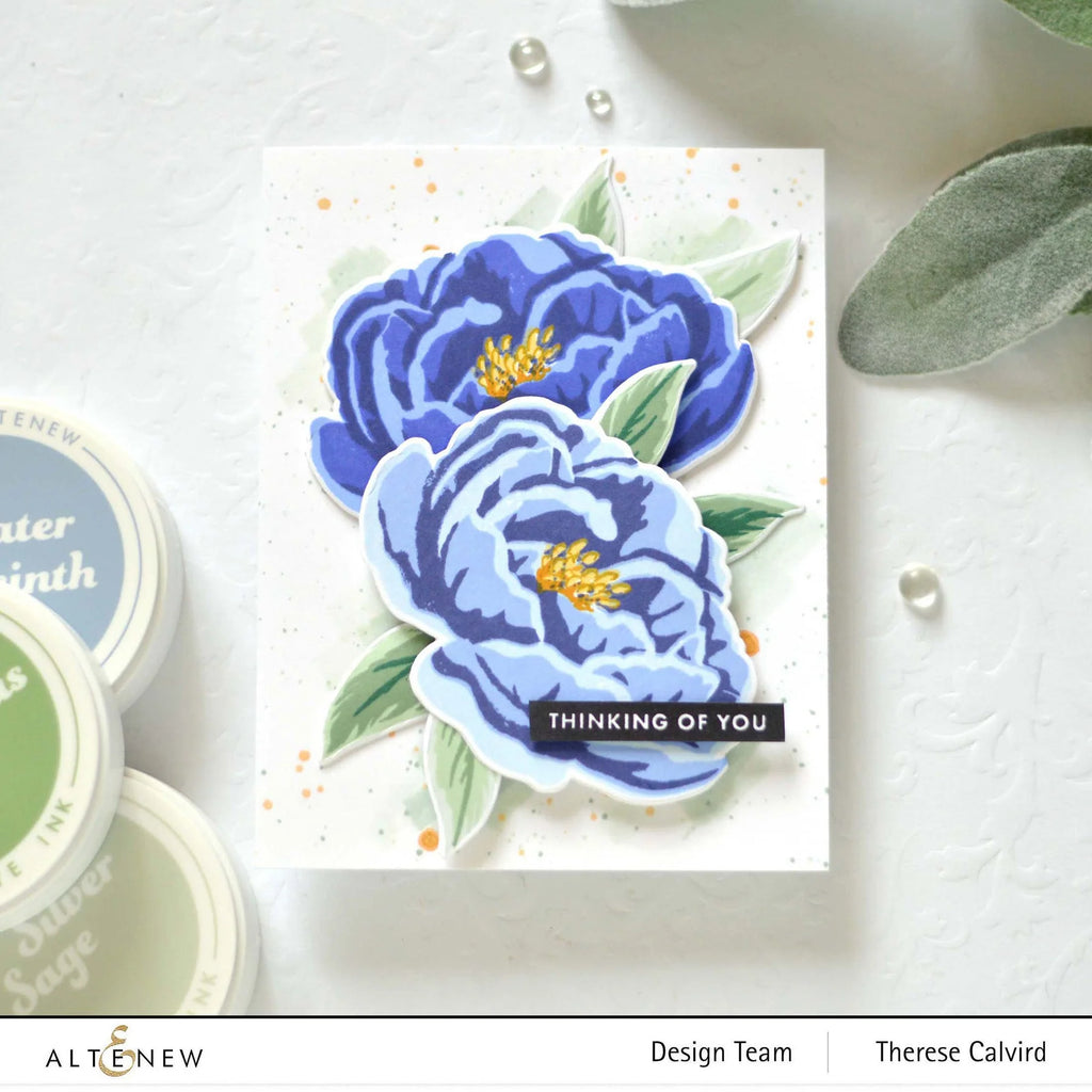 Altenew Blue Mountains Fresh Dye Mini Ink Cube Set alt6933 flowers
