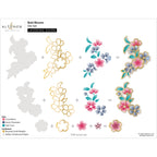 Altenew Bold Blooms Dies alt7795 layering guide